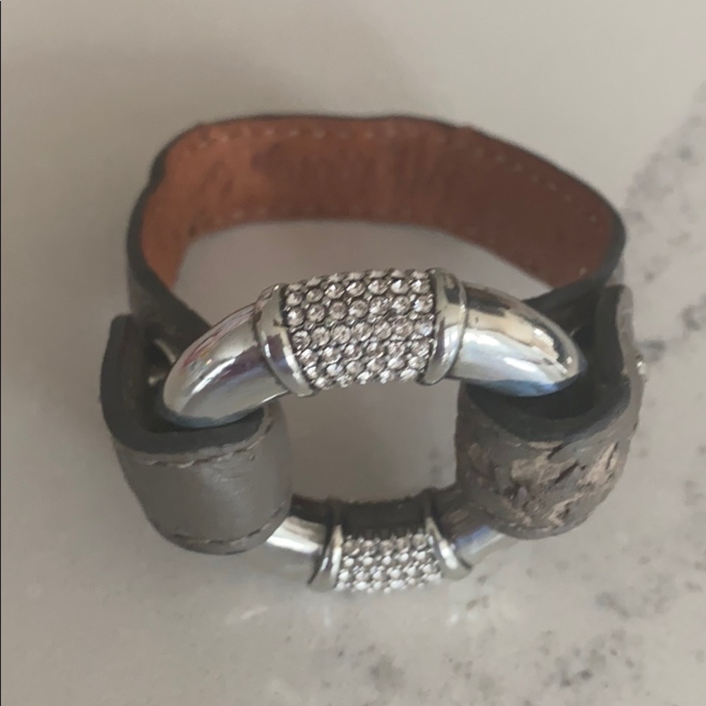 Brighton 100% Real Leather Bracelet w/Crystals